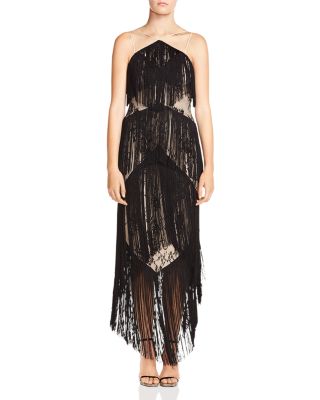 Haute hippie fringe dress best sale