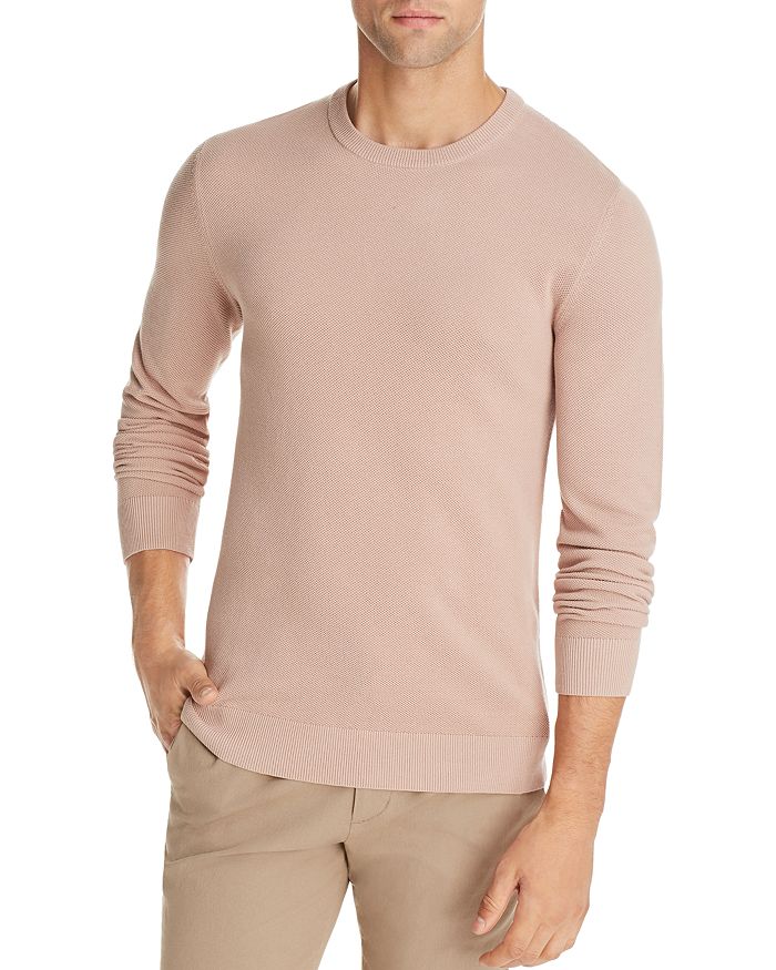 Theory Riland Pique Breach Crewneck Sweater 100 Exclusive