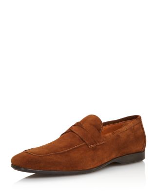 bruno magli suede loafers