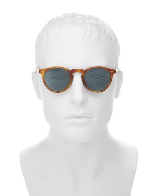 Gregory Peck Round Sunglasses, 47mm