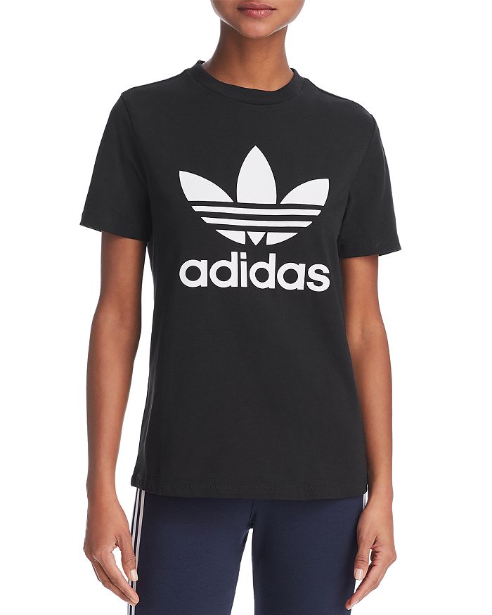Adidas Originals Adidas Original Trefoil Logo T-shirt In Black/white
