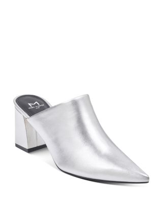 marc fisher mules white