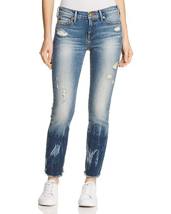 True Religion Sara Mid Rise Cigarette Jeans In Winter Blues