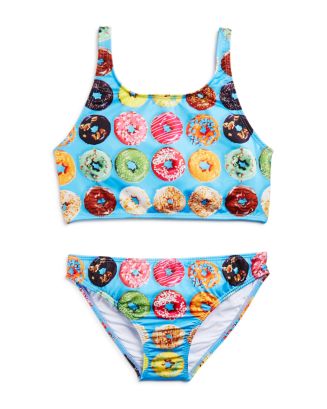 European 2pc girls donut bathing suit