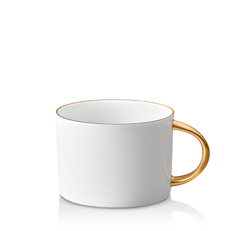 L'objet Corde Tea Cup, White/gold In Gold