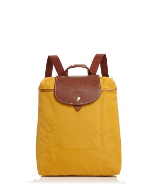 longchamp yellow backpack