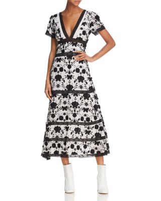 Women's Joie Fusca Floral Print Maxi Dress, Size 8 - Black