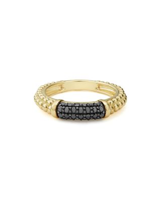 Gold & Black Caviar Collection 18K Gold & Black Diamond Ring 