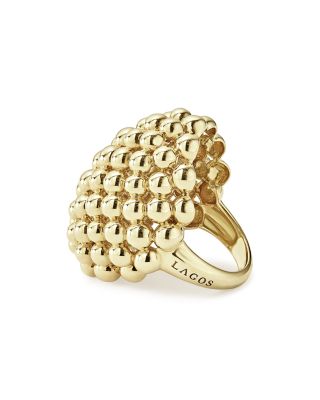 Caviar Gold Collection 18K Gold Dome Ring
