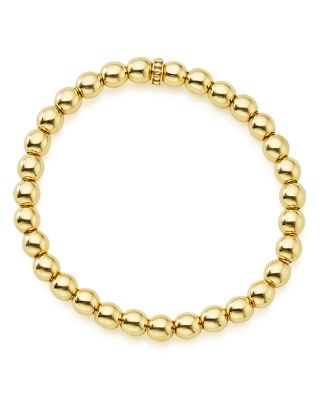 Caviar Gold Collection 18K Gold Beaded Bracelet, 6mm