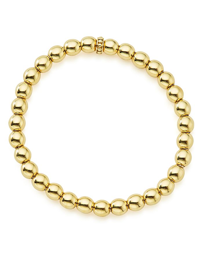 Shop Lagos Caviar Gold Collection 18k Gold Beaded Bracelet, 6mm