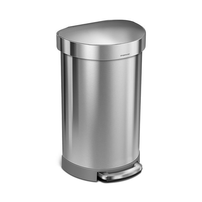 simplehuman - 45L Semi-Round Step Can with Liner Rim