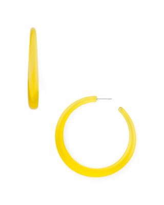 AQUA - Large Lucite Hoop Earrings - 100% Exclusive