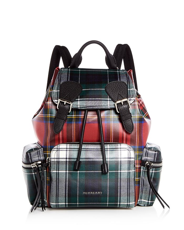 Burberry outlet plaid backpack