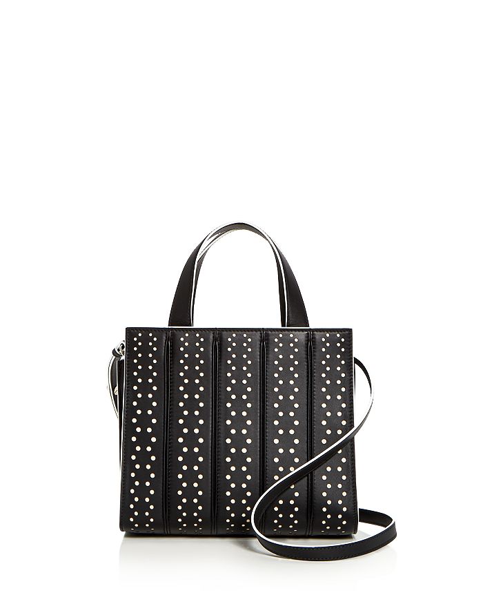 Max Mara Small Whitney Perforated Leather Satchel | Bloomingdale's