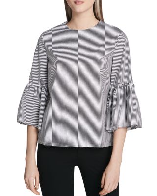 calvin klein bell sleeve top