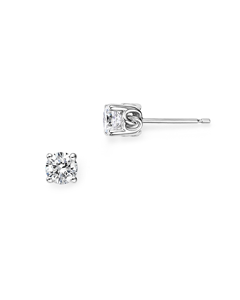 Bloomingdale's Diamond Stud Earrings In 14k White Gold, 0.50 Ct. T. W. - Exclusive In White