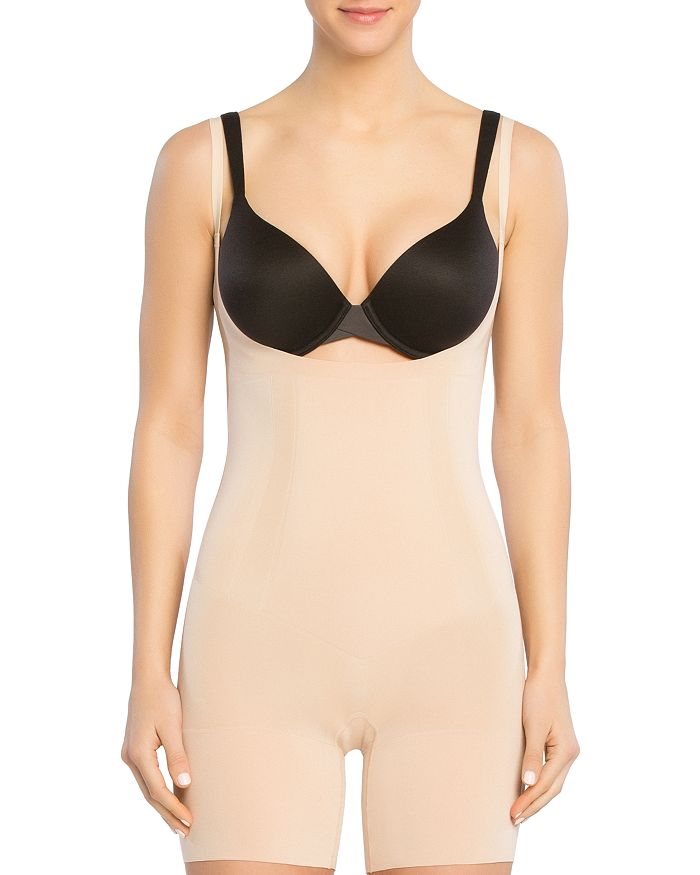 SPANX® OnCore Open-Bust Mid-Thigh Bodysuit