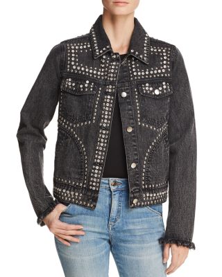 AQUA - Embellished Denim Jacket - 100% Exclusive