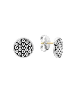 LAGOS - Sterling Silver Bold Caviar Button Stud Earrings