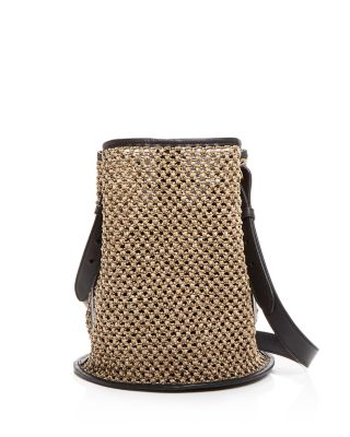 raffia bucket bag