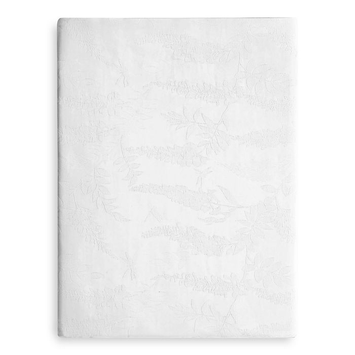 Anne De Solene Wisteria Fitted Sheet, King In White