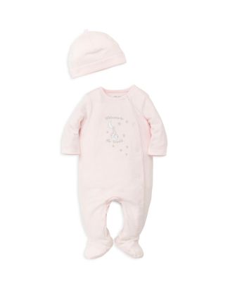 Little Me Girls' Welcome to the World Footie & Hat Set - Baby ...