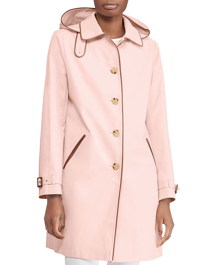 Ralph lauren hooded trench coat deals