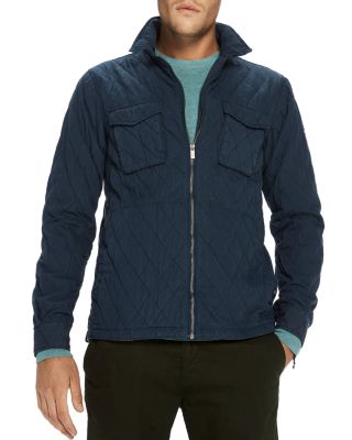 scotch and soda quilted shirt jacket