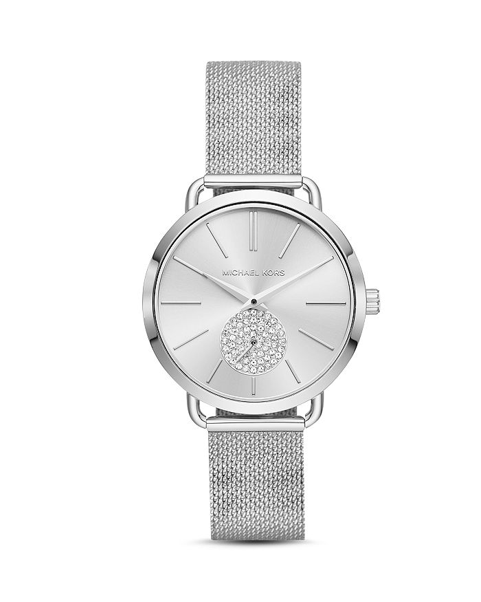 Hændelse Ansigt opad Email Michael Kors Portia Mesh Bracelet Watch, 37mm | Bloomingdale's