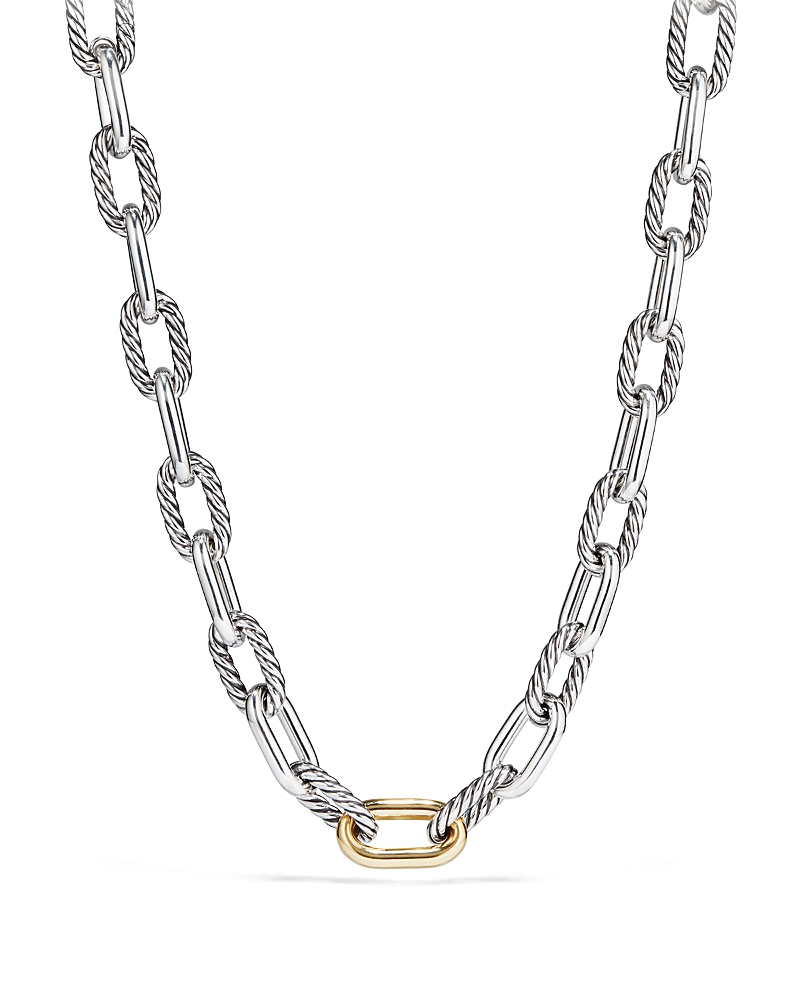 David Yurman Madison Large Chain Necklace with 18K Gold