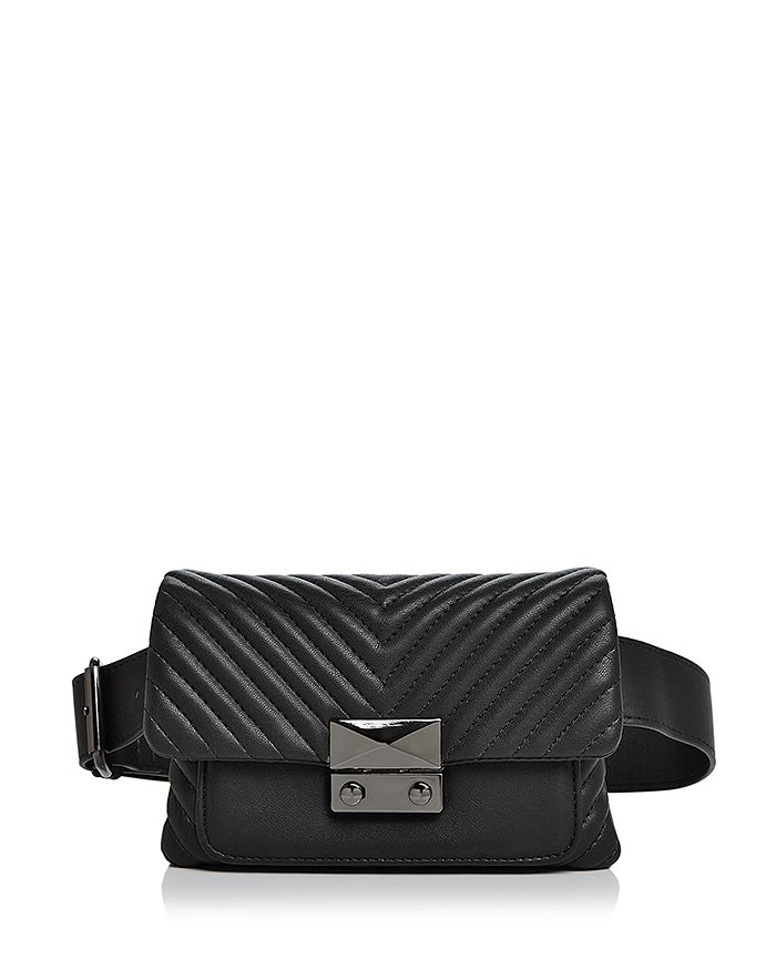 AQUA - Skinny V Quilt Belt Bag - 100% Exclusive