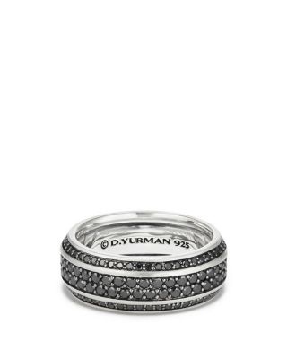 david yurman pave black diamond ring