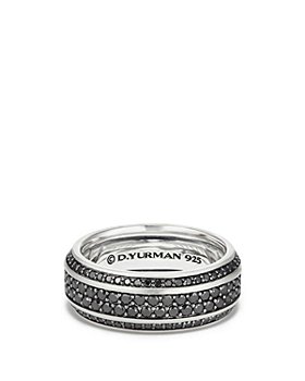 David Yurman - Streamline® Pavé Band Ring with Black Diamonds