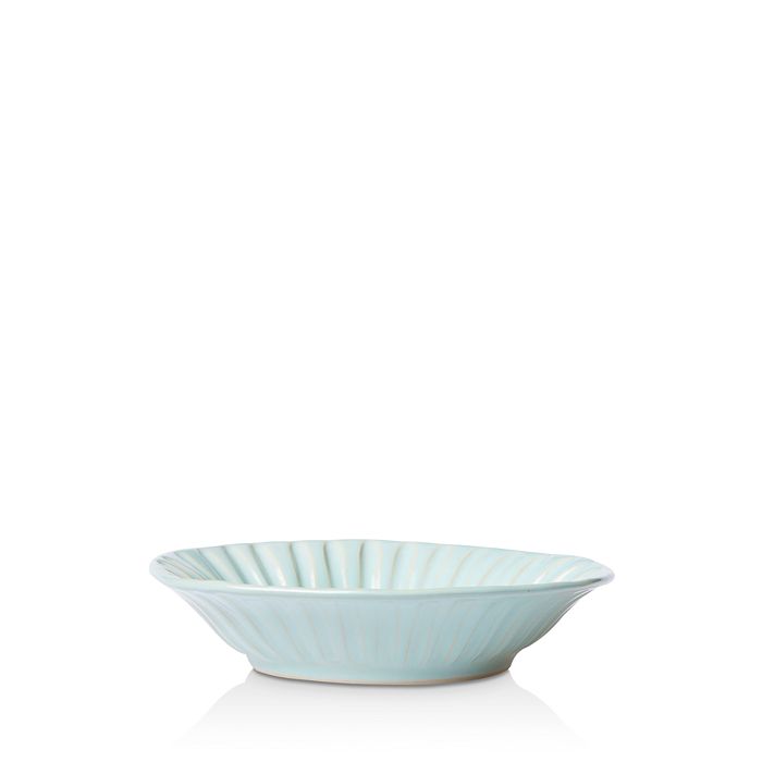 Vietri Incanto Baroque Stoneware Pasta Bowl In Aqua