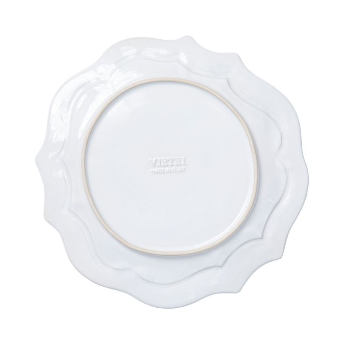Shop Vietri Incanto Baroque Stoneware Dinner Plate In White