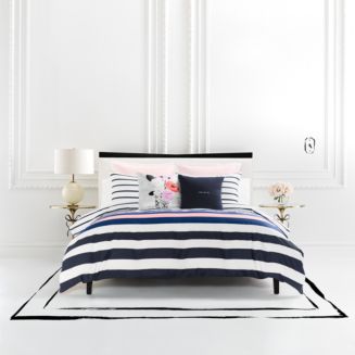 Kate Spade CANDY STRIPE high quality Comforter Set