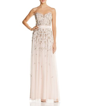 Aidan Mattox Embellished Bustier Gown | Bloomingdale's