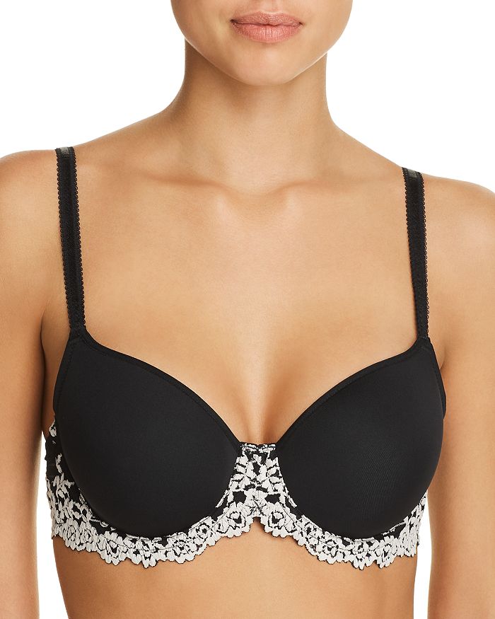 Wacoal Lingerie Embrace Underwired Padded Lace Contour Bra 853191 
