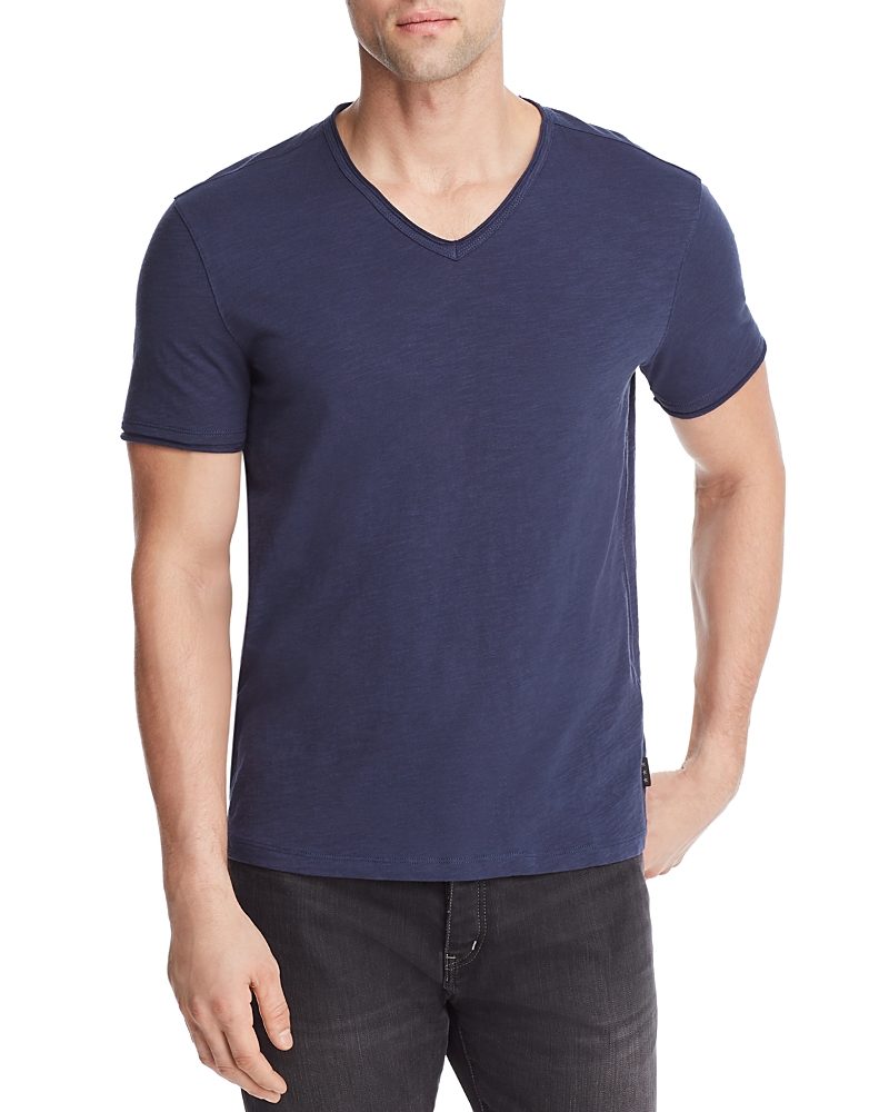 John Varvatos Star Usa Slub V-Neck Tee