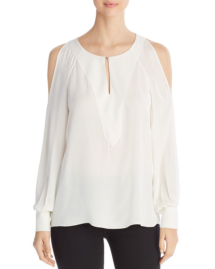 Tahari cold deals shoulder top