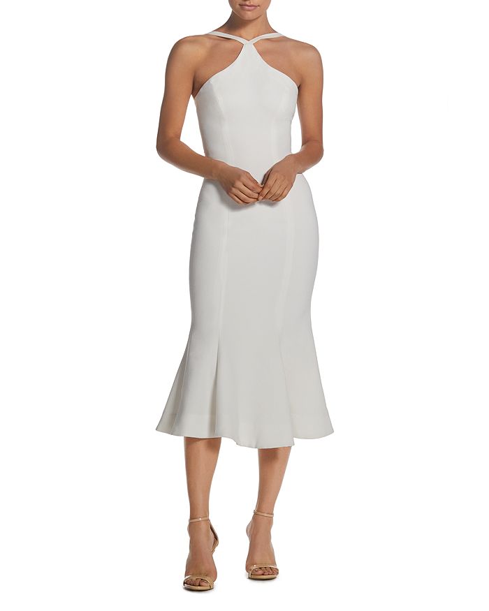 Dress The Population Tessa Crepe Mermaid Dress In Off White ModeSens
