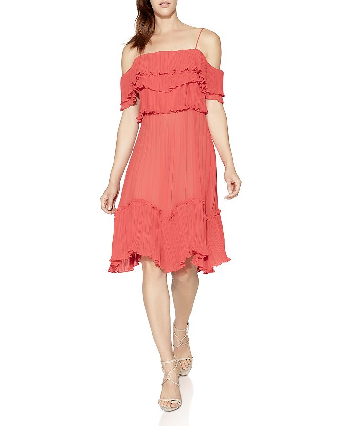Halston heritage tiered deals ruffle gown