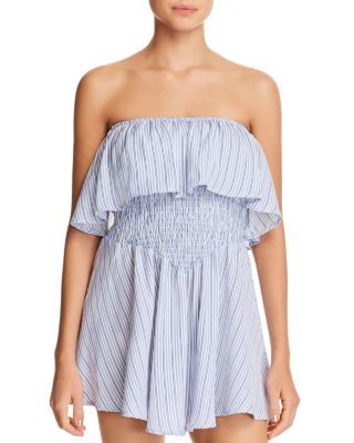 Surf Gypsy - Ruffled Mini Dress Swim Cover-Up