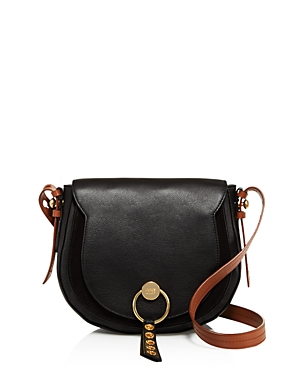 SEE BY CHLOÉ SEE BY CHLOE LUMIR LARGE LEATHER & SUEDE CROSSBODY,S18AS960440