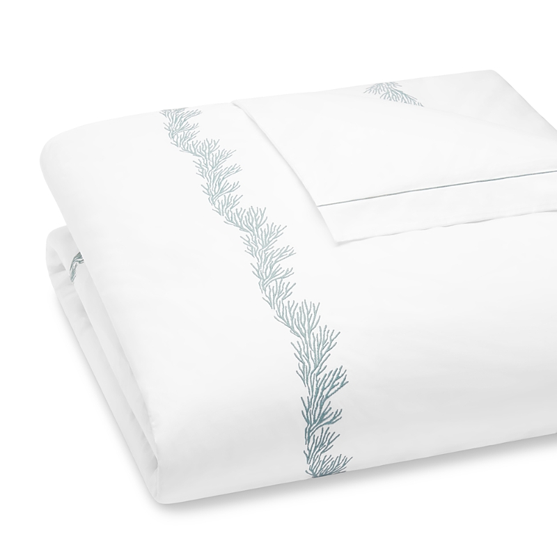 Matouk Atoll King Duvet, 104 X 92 Flange In Aegean