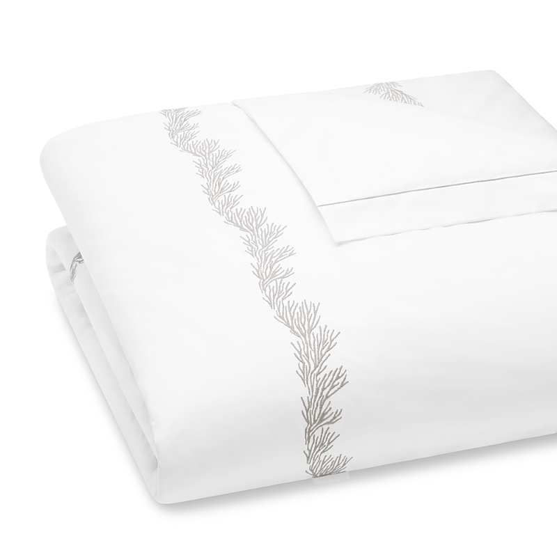 Matouk Atoll Fullqueen Duvet, 86 X 92 Flange In Alabaster