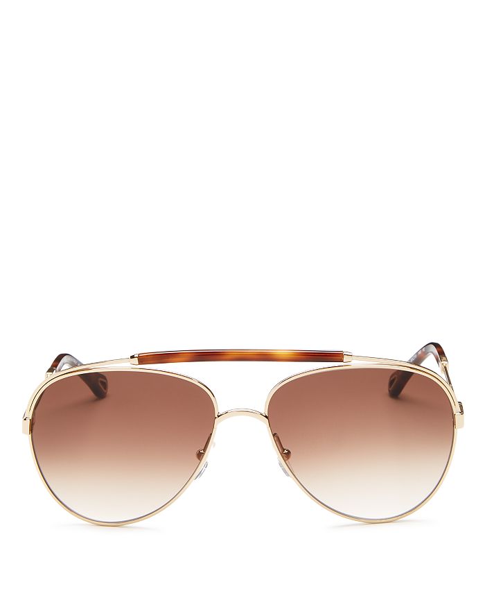 Chloe 60mm aviator sunglasses best sale