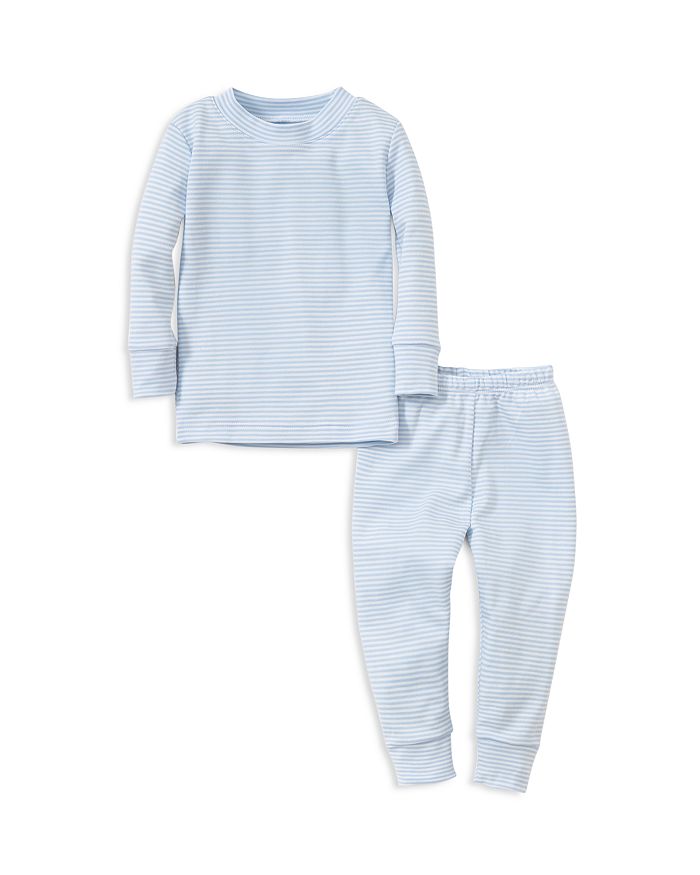 Shop Kissy Kissy Boys' Striped Pajama Top & Pants Set - Baby In Light Blue