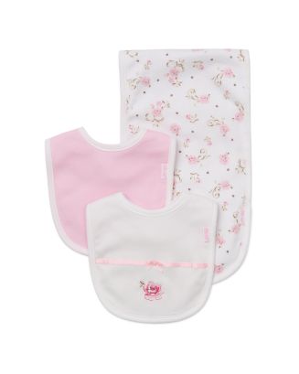 Little Me Girls' Rose Bibs & Burp Cloth Set - Baby | Bloomingdale's